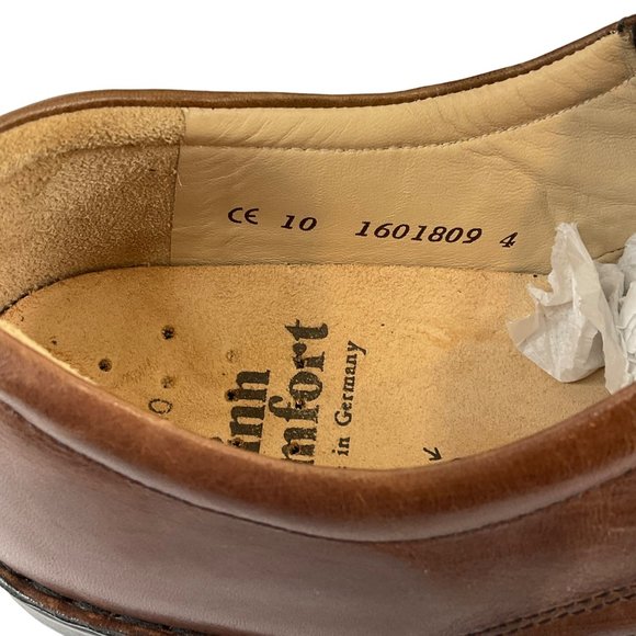 Finn Comfort New Shoes Mens Sz 10 Brown Camel Budapest 1212 Brogue $362 Loafer - Picture 9 of 13